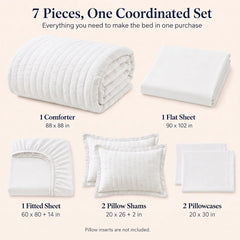 CozyLux gros plan seersucker montrant texture plissée et aspect respirant