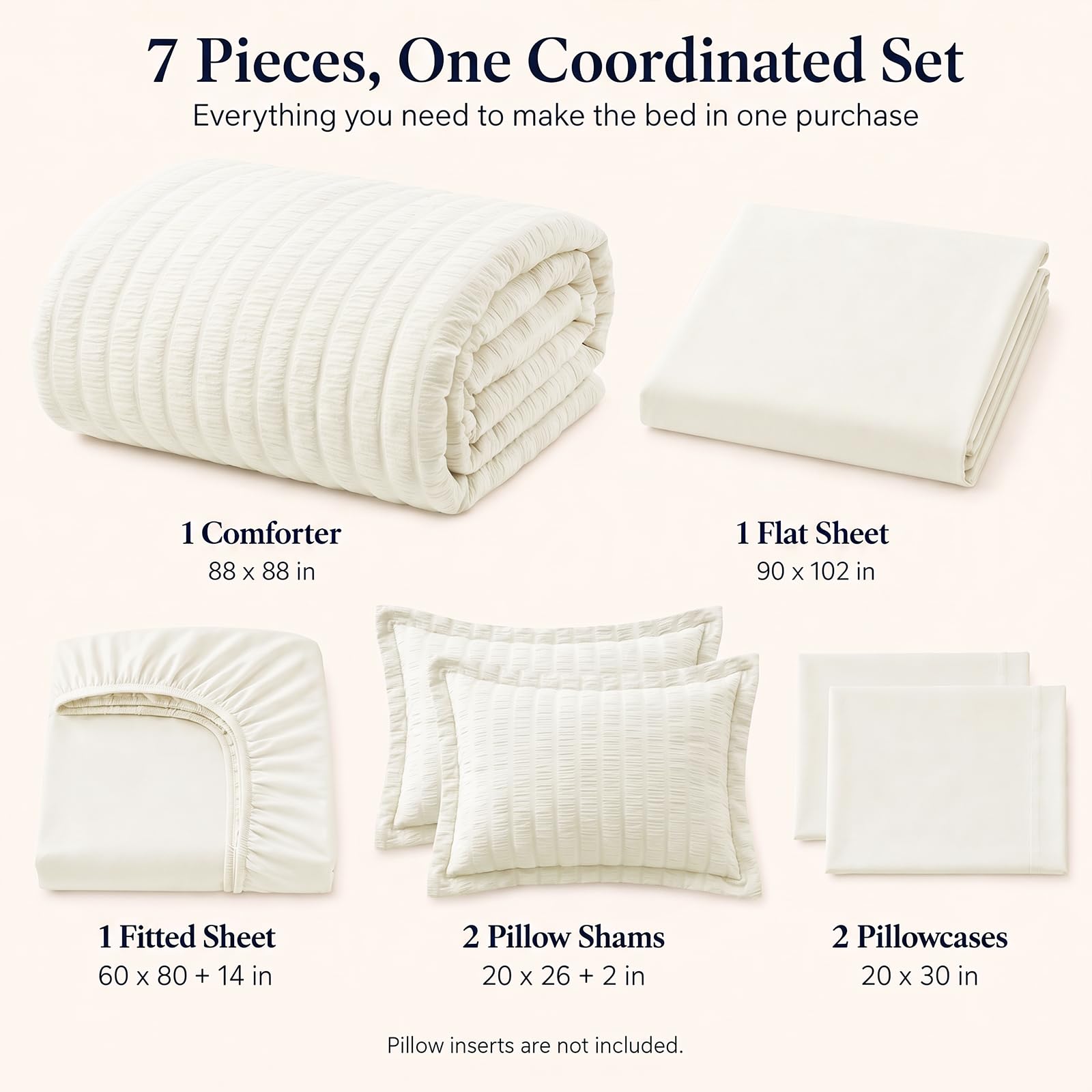 CozyLux gros plan seersucker révélant texture anti-froissage