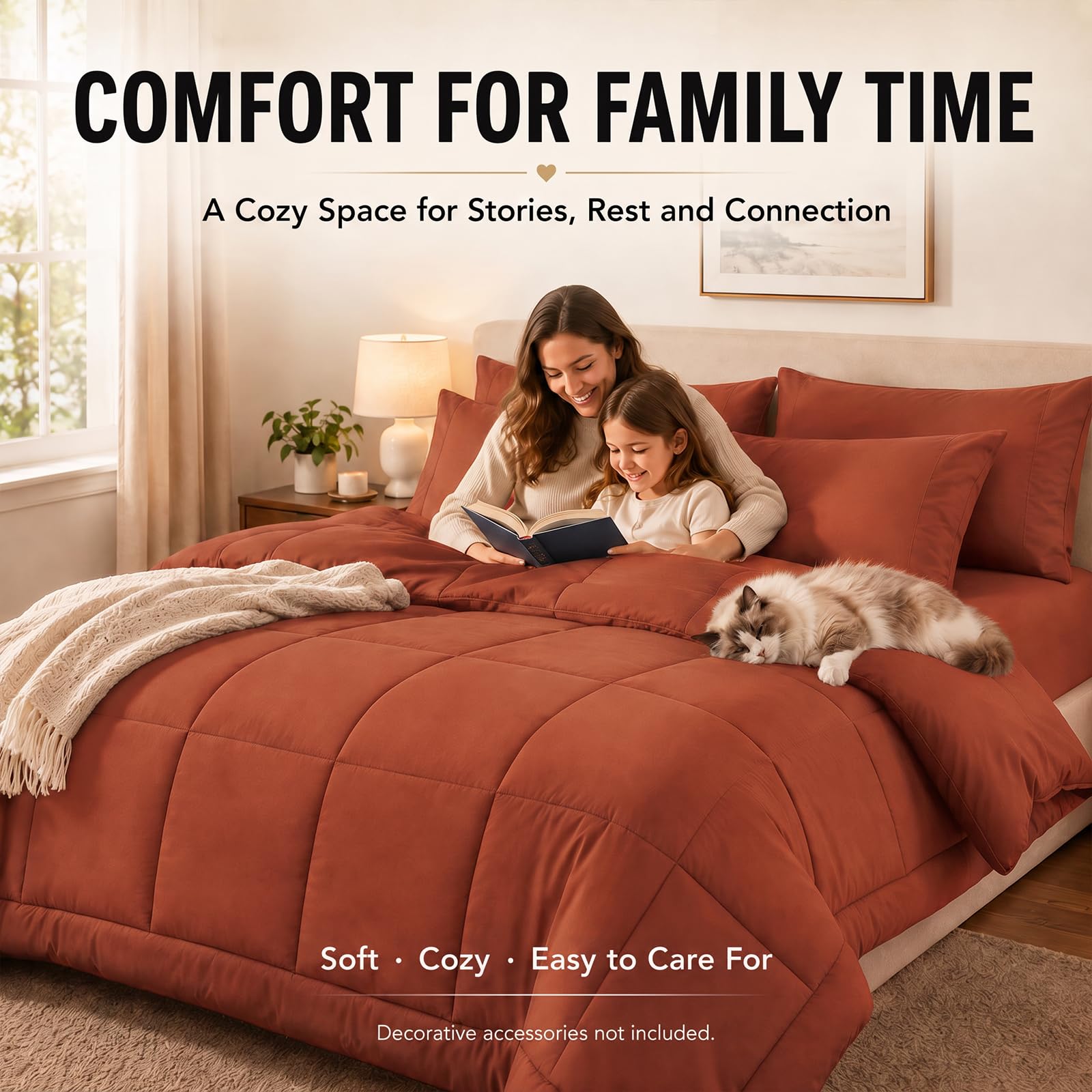 CozyLux mise en scène chambre d'amis, look chaleureux accueillant