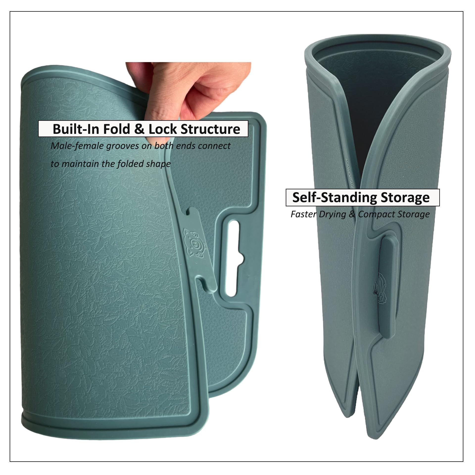 cozymomdeco gros plan texture silicone, surface antidérapante pour sécurité