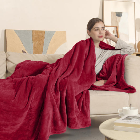 COZYTY couverture chauffante face entière montrant taille généreuse et confort