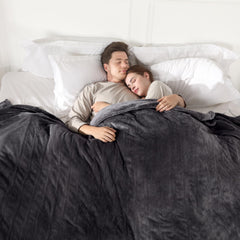COZYTY couverture queen face pliée montrant taille et confort