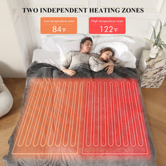 COZYTY couverture posée sur un lit king pour visualiser l'ajustement et la couverture totale