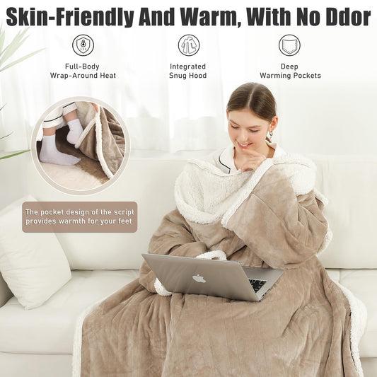 COZYTY gros plan tissu double-face montrant douceur et isolation thermique