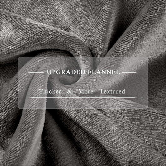 COZYTY gros plan flanelle ultra-douce offrant chaleur et confort tactile