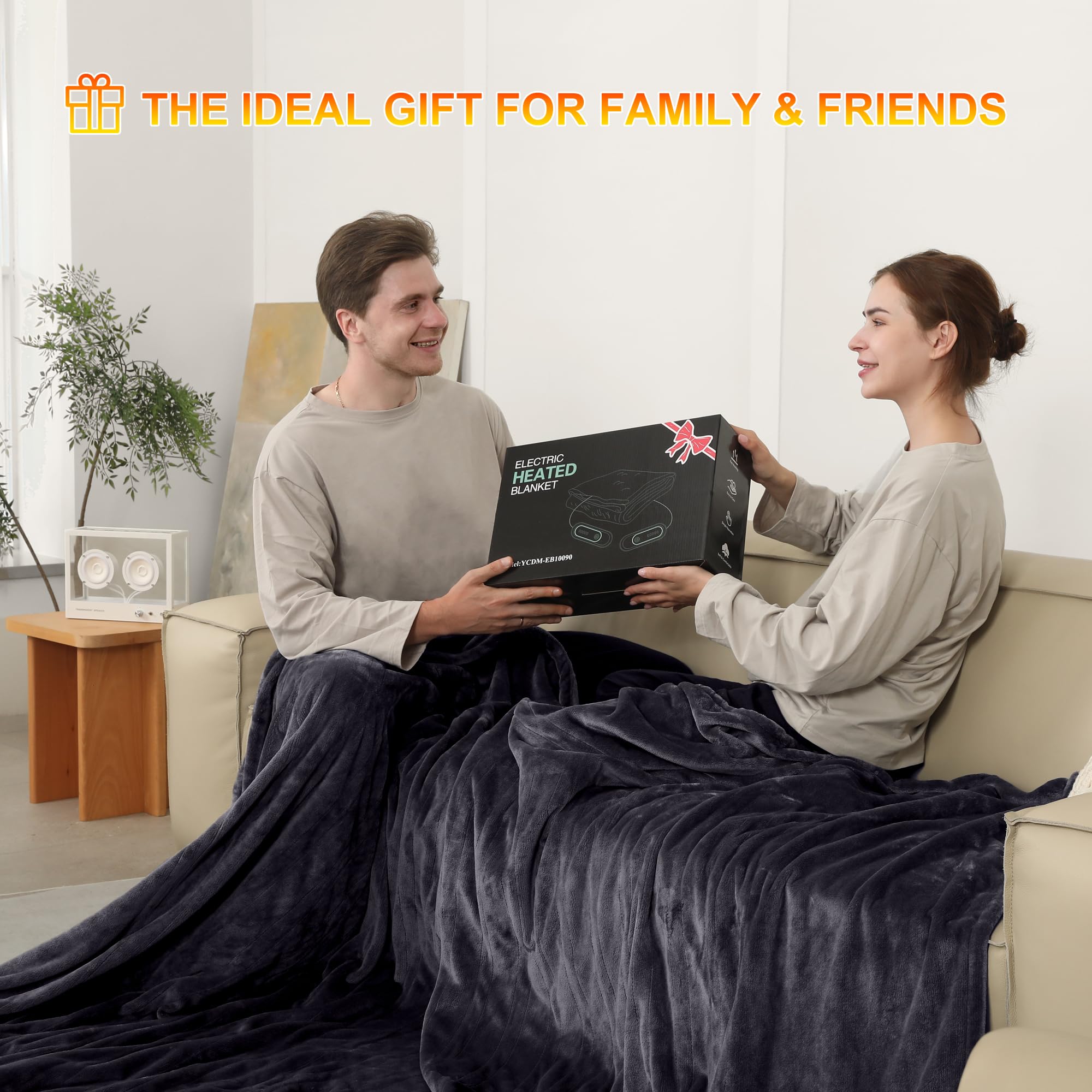 COZYTY couverture utilisée sur canapé pour détente et chaleur ciblée