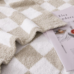 Cozzenity plaid texture douce montrant chaleur et moelleux