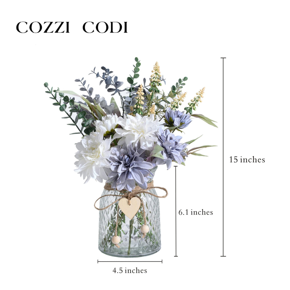 COZZI CODI vase en verre entouré de corde pour style bohème élégant
