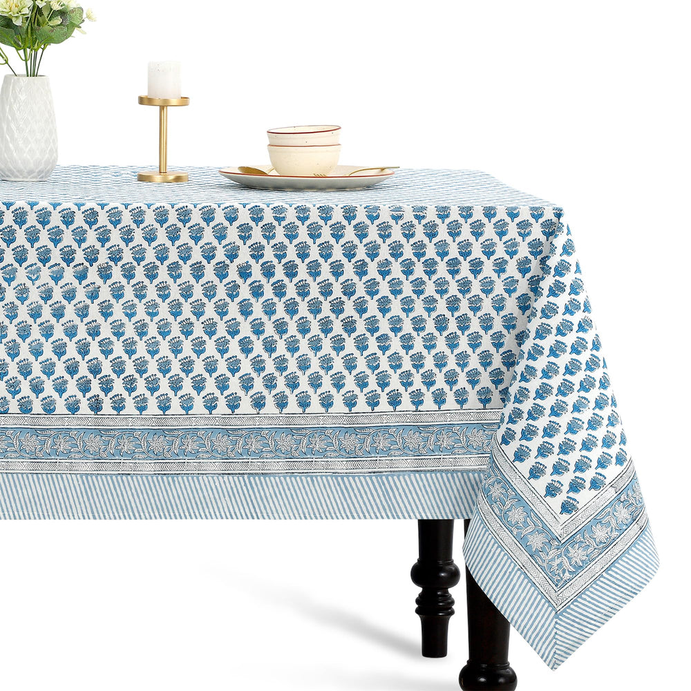 CPC COTTON PRINT CLUB nappe face avant montrant motif apatite blue et finition élégante