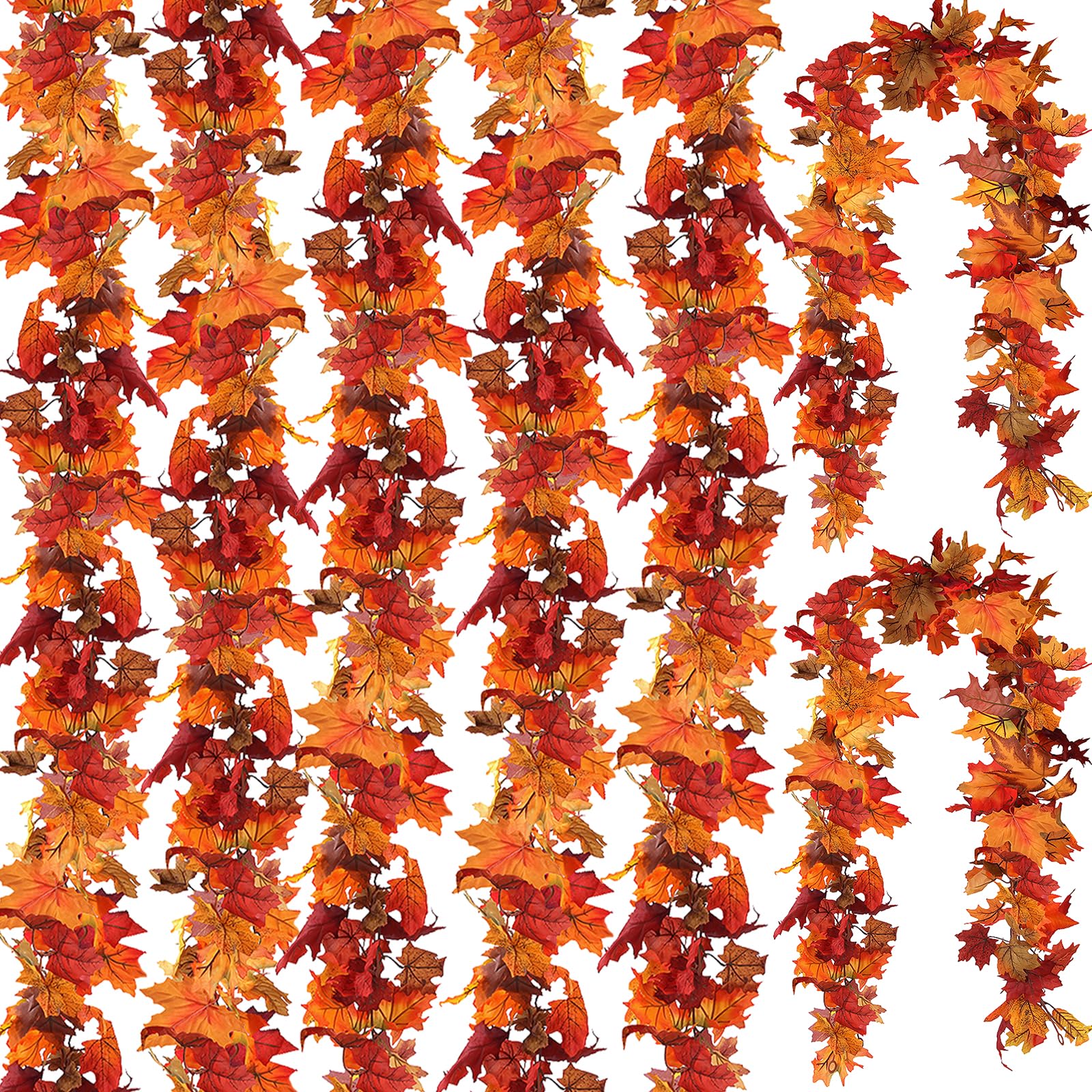 CQURE guirlande pack complet 7 branches pour décoration automnale modulable