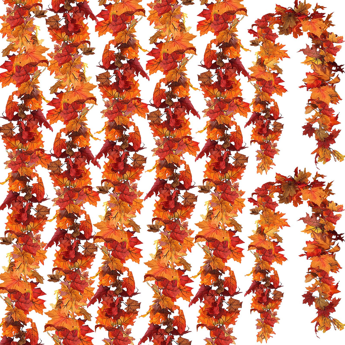 CQURE guirlande pack complet 7 branches pour décoration automnale modulable