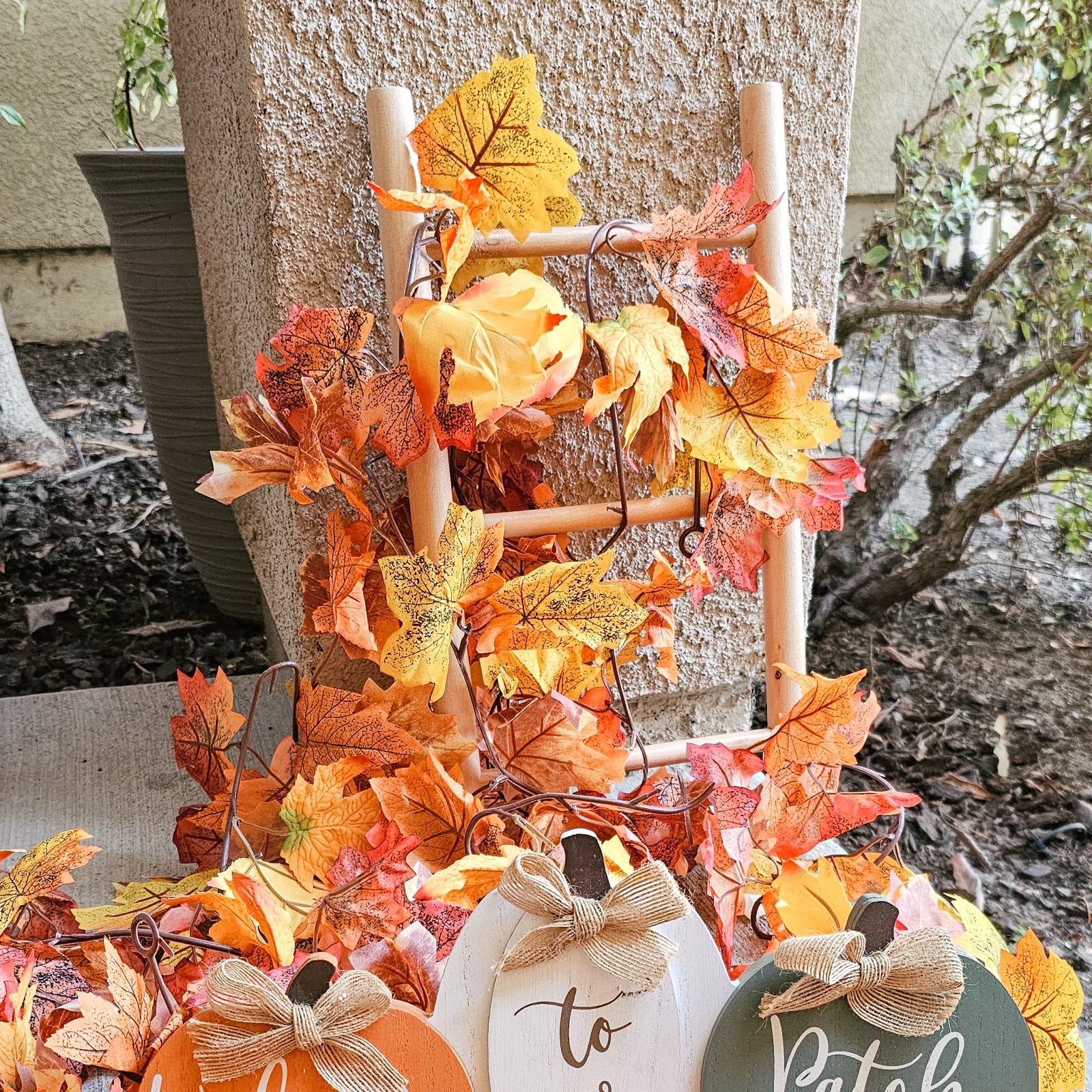 CQURE guirlande rangée avec crochets inclus pour rangement facile