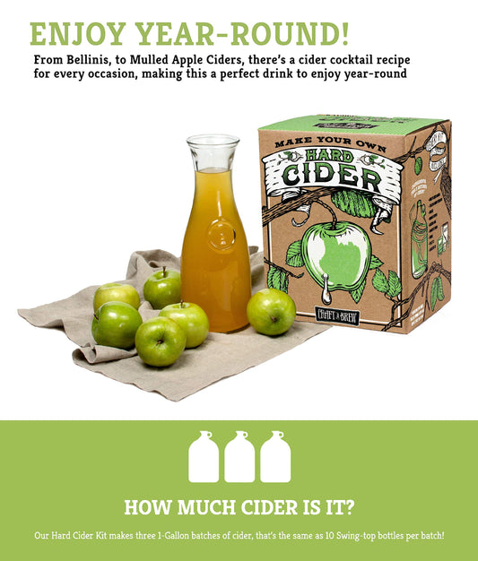 Craft A Brew bonbonne en verre 1 gallon démontrant capacité et clarté