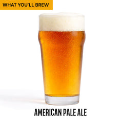 Craft A Brew composants étalés montrant tout le matériel réutilisable inclus