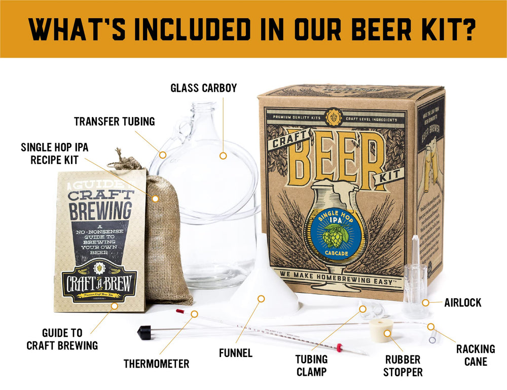 Craft A Brew fermenteur et accessoires réutilisables pour brasser chez soi