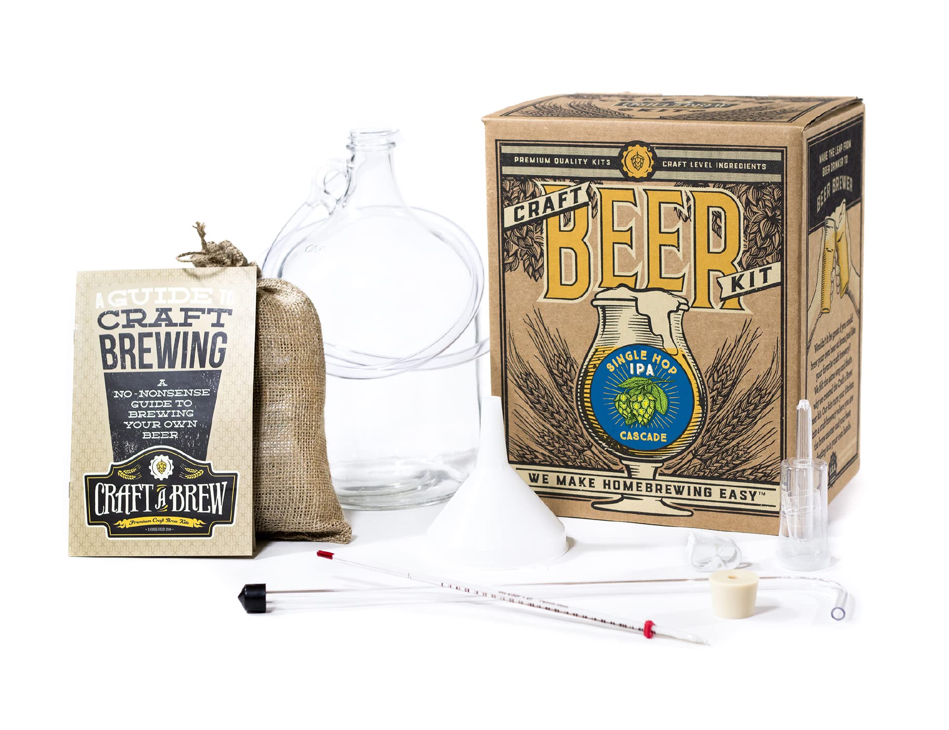 Craft A Brew emballage avant montrant kit complet et bénéfice démarrage facile