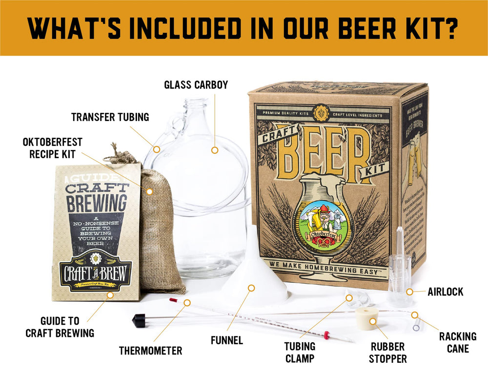 Craft A Brew fermenteur avec airlock prêt à l'usage pour brassage fiable