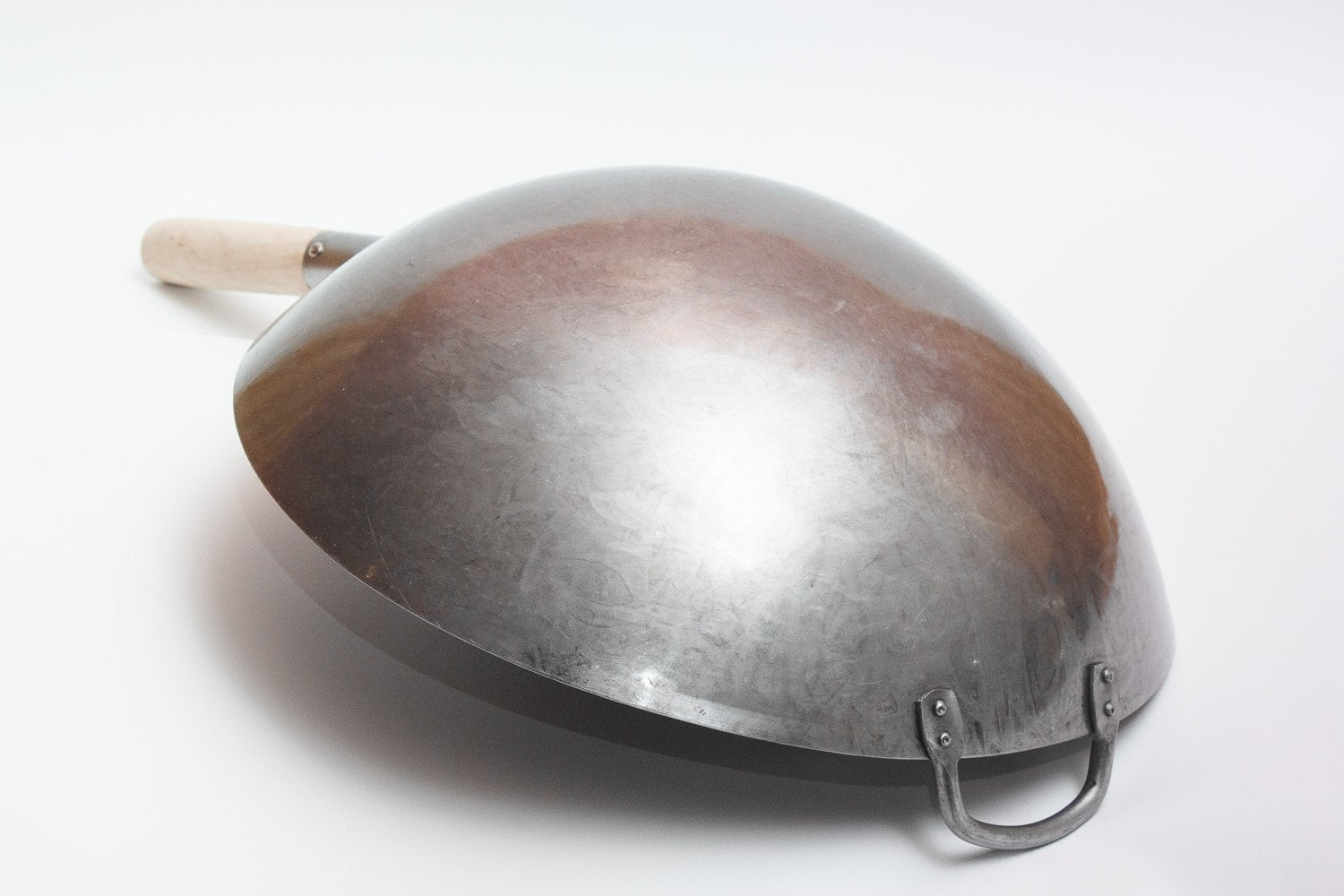 Craft Wok gros plan du motif martelé pour meilleure diffusion chaleur