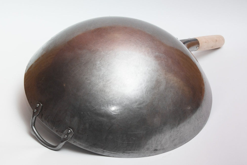 Craft Wok poignée bois et poignée acier pour prise sûre et résistance