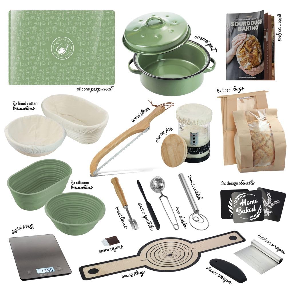 CraftZee bocal starter 34 oz en gros plan, conservation sûre du levain