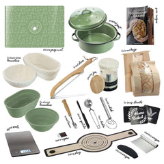 CraftZee bocal starter 34 oz en gros plan, conservation sûre du levain