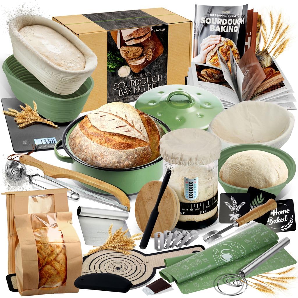 CraftZee vue d’ensemble du kit complet pour démarrer le levain, facilite apprentissage