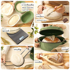 CraftZee marmite émaillée avec couvercle, cuisson uniforme et croûte croustillante