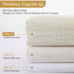 Craidlela gros plan sur la texture lin-polyester pour un rendu naturel