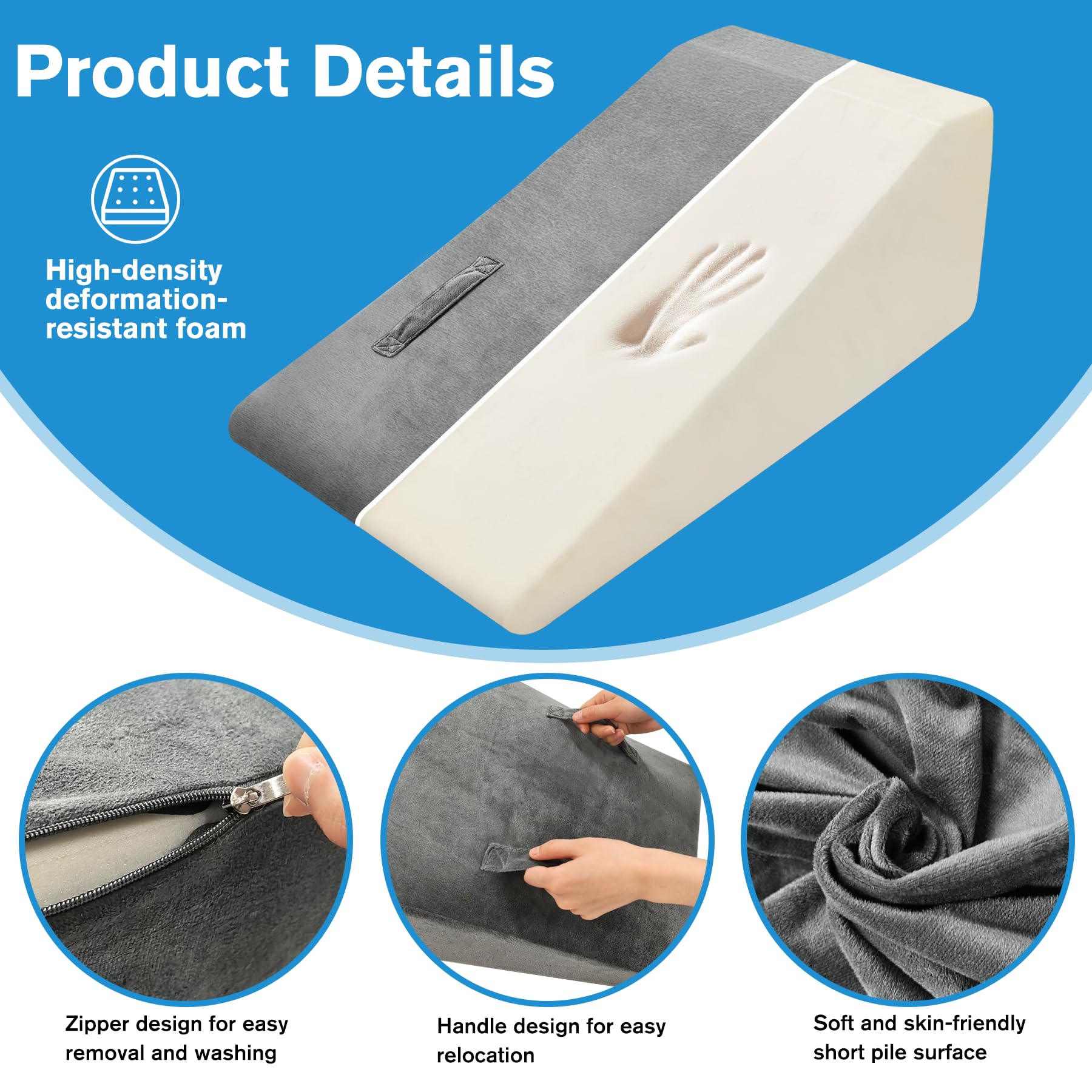 CRAURU mousse haute densité gros plan garantissant soutien durable