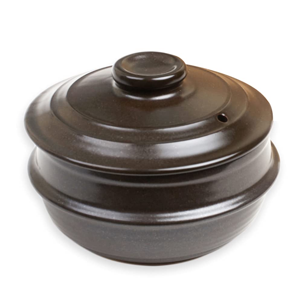 Crazy Korean Cooking bol Dolsot face avant montrant finition et maintien chaleur