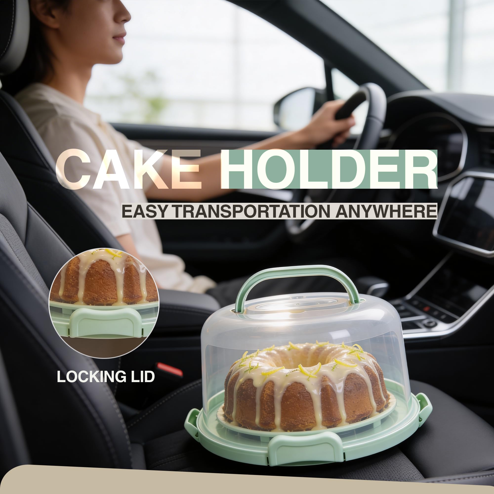 CREACAKE ensemble moule et transporteur prêt à stocker gâteau