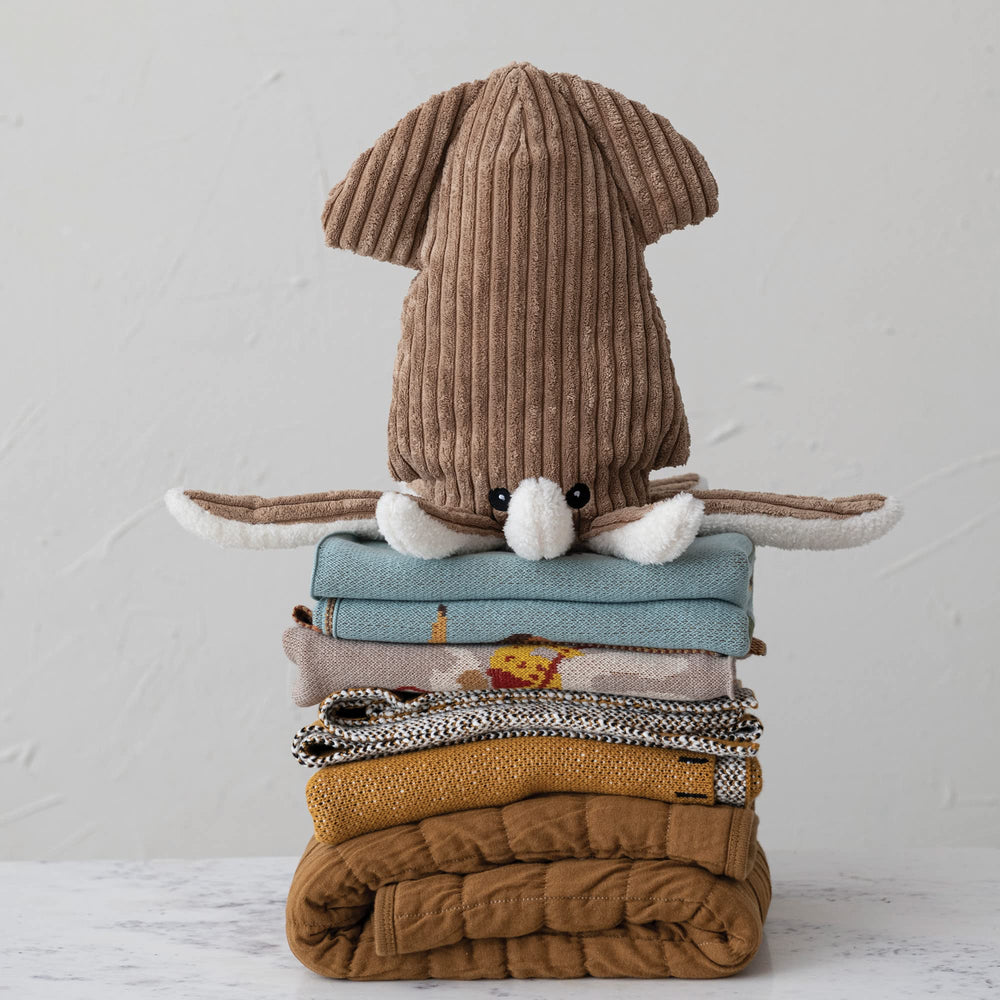Creative Co-Op gros plan du tricot en coton montrant douceur et respirabilité