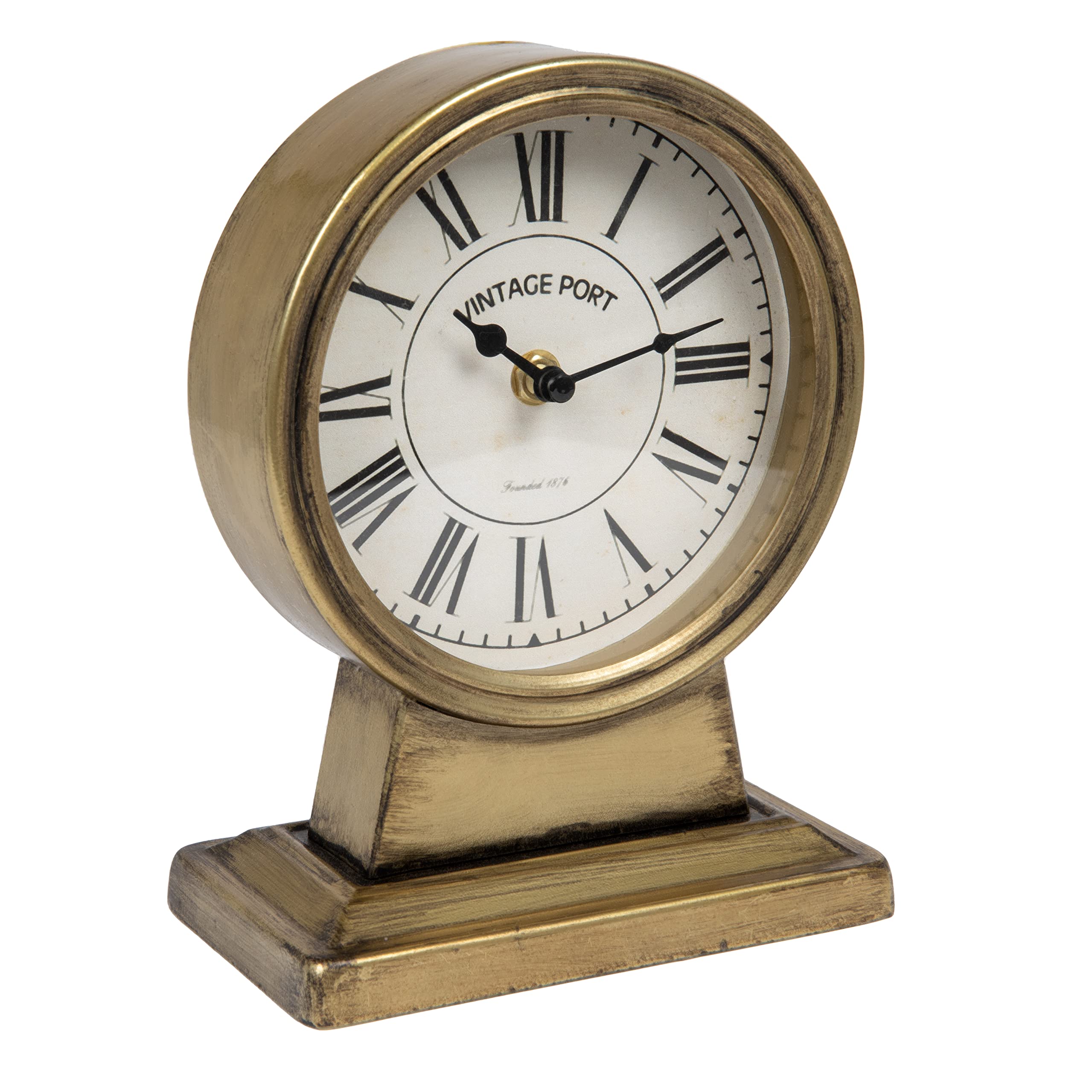 Creative Co-Op horloge vue avant dorée offrant élégance instantanée