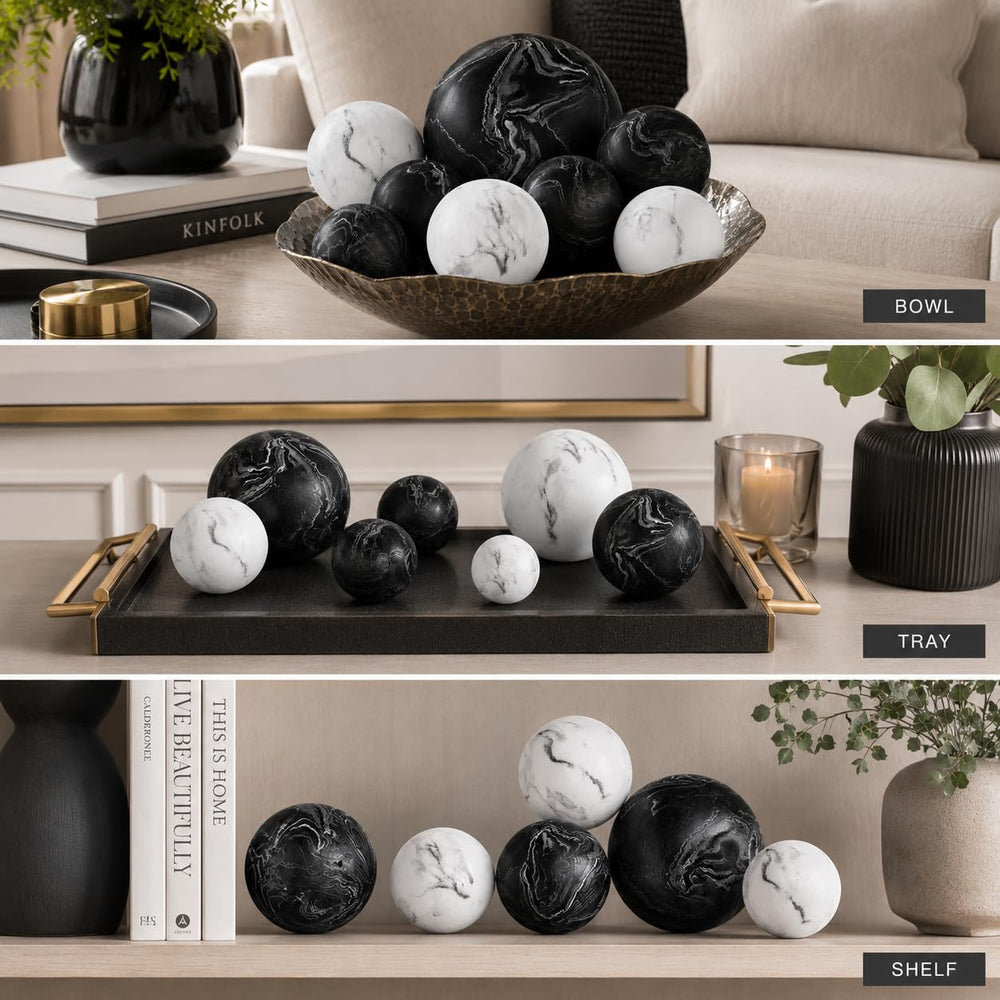 Creative Scents vase ouvert rempli de boules pour style contemporain