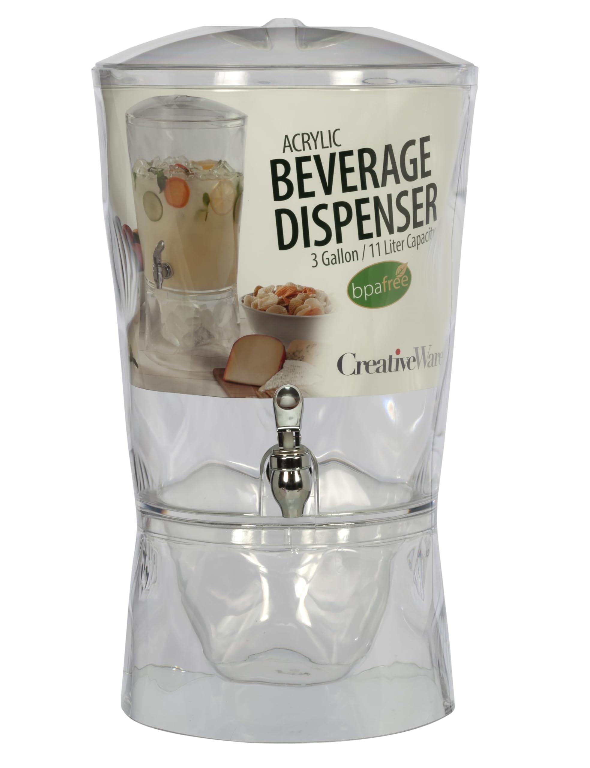 CreativeWare base compartimentée remplie de glace, garde la boisson froide sans dilution