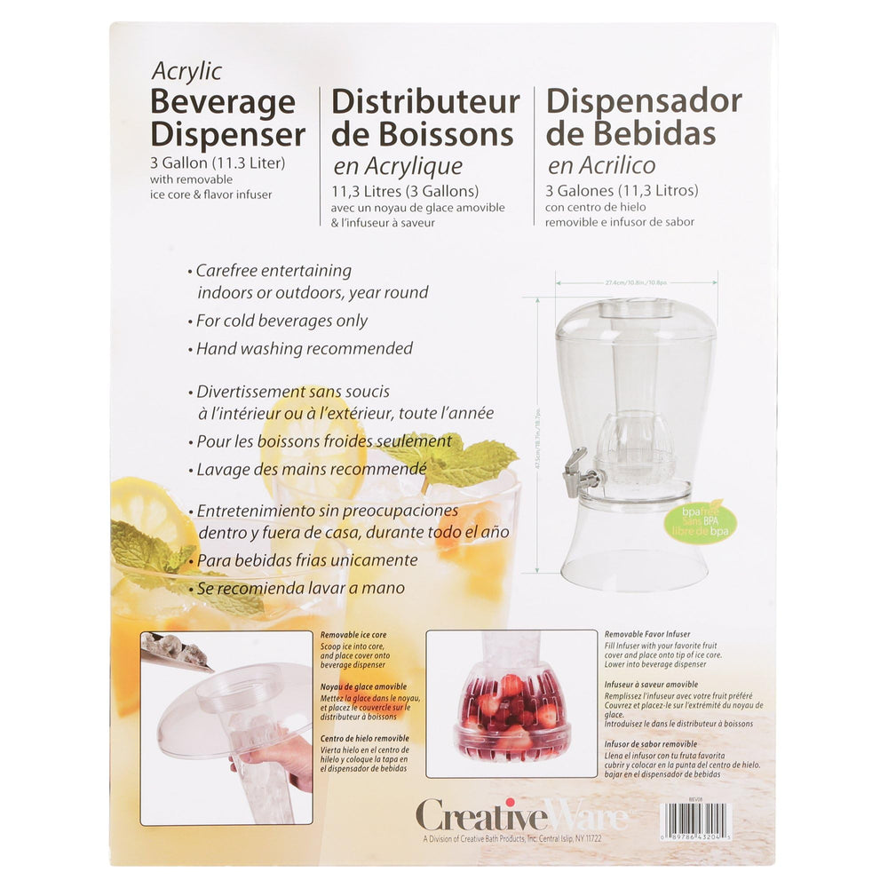 CreativeWare acrylique transparent durable résistant aux chocs et sans BPA
