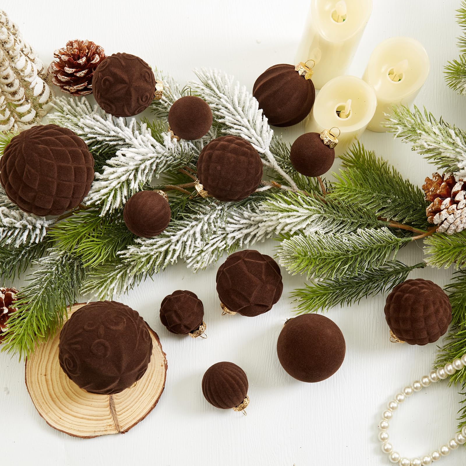 CristBest boules accrochées sur un sapin pour ambiance chaleureuse