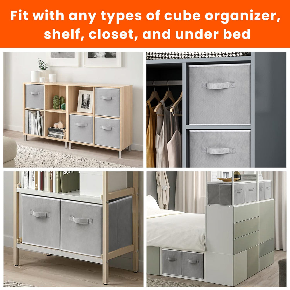 Criusia cubes empilés sur étagère cubby pour organisation visible