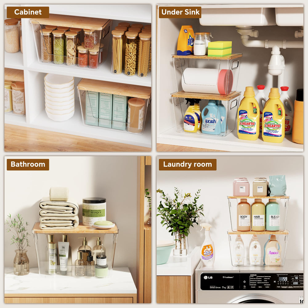 Criusia organisation sous évier avec produits ménagers pour gain de place
