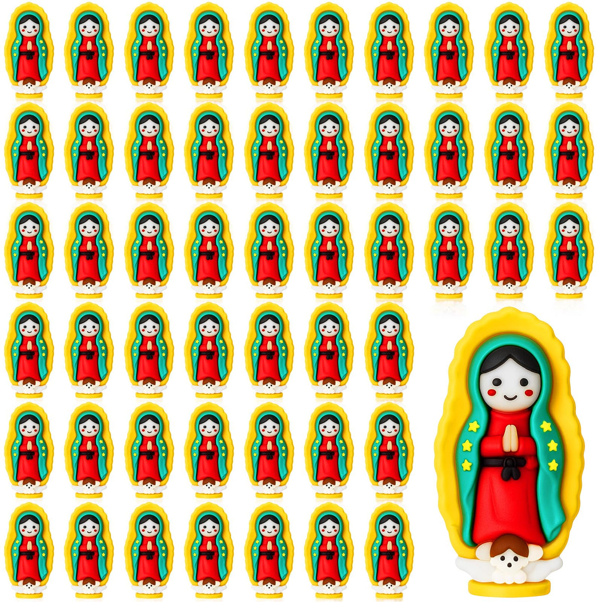CroBlissful statuette Vierge de Guadalupe avant emballage, souvenir religieux durable