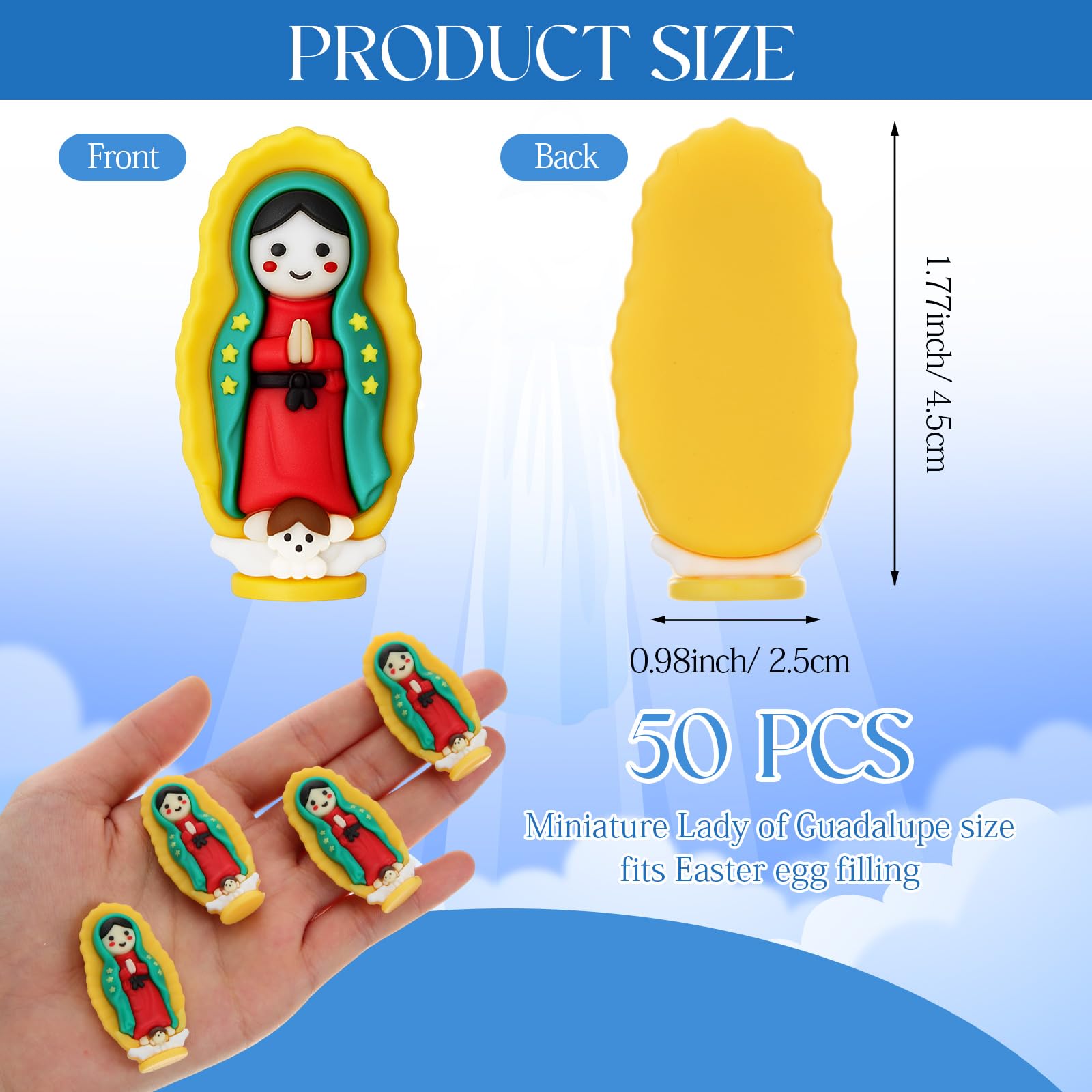 CroBlissful statuette en main pour échelle, taille compacte pratique