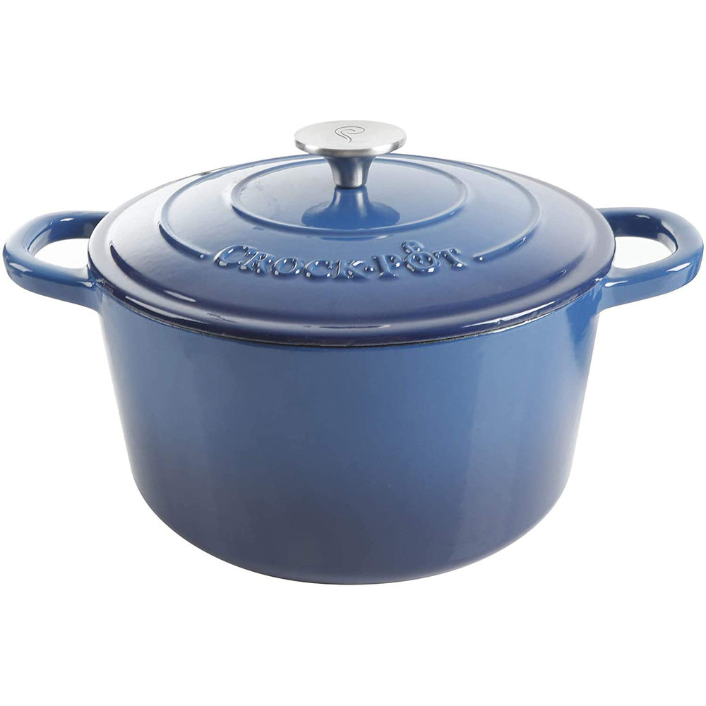 Crock-Pot vue avant du produit bleu, présentation élégante et pratique