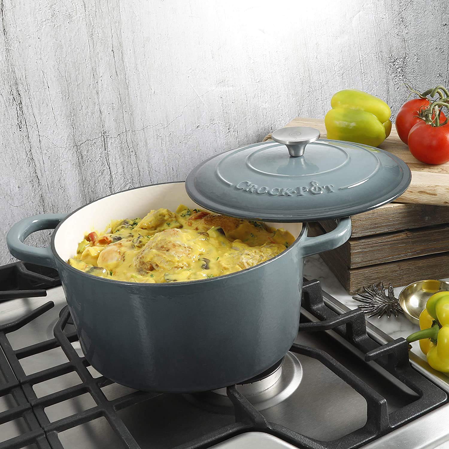 Crock-Pot comparaison taille montrant capacité 7 quarts pour familles