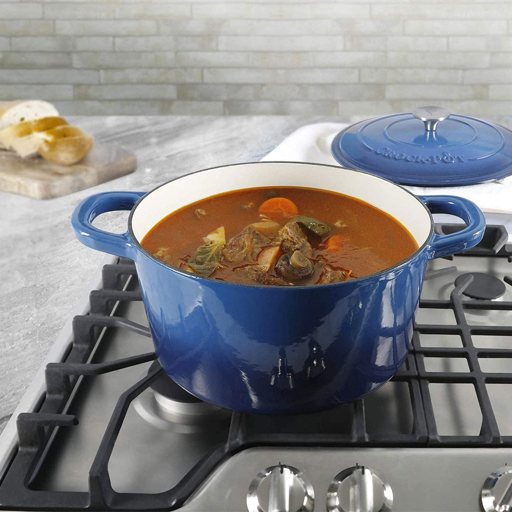 Crock-Pot comparaison taille montrant capacité 7 quarts pour repas familiaux