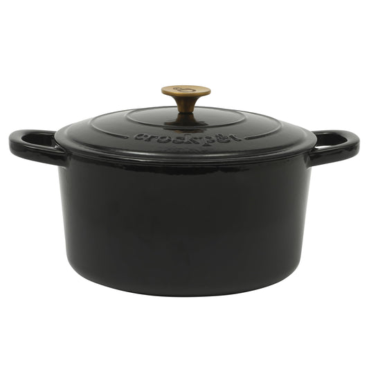 Crock-Pot cocotte avant noir élégante comme pièce centrale