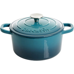 Crock-Pot cocotte face avant élégante, design gradient teal et praticité