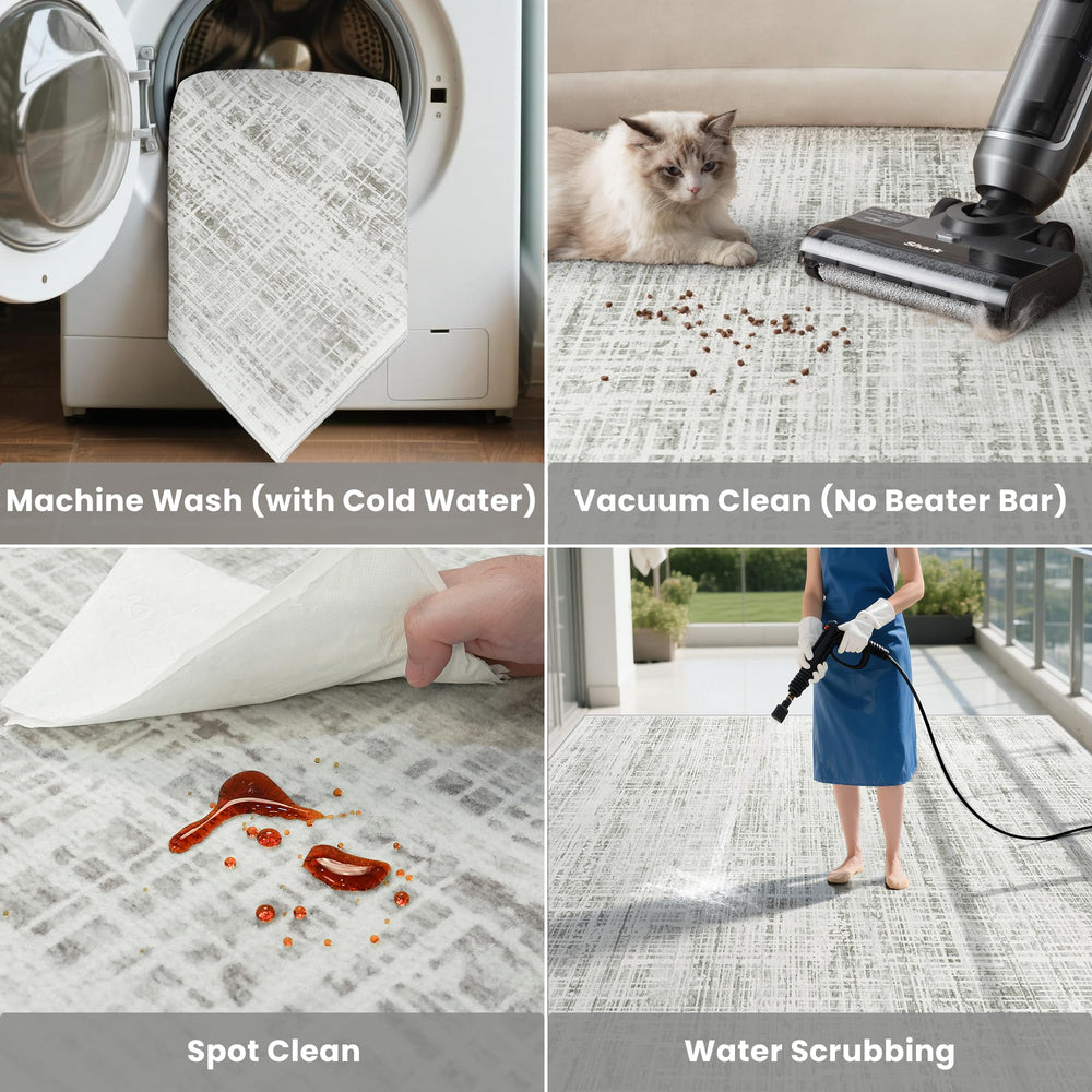 Crority tapis installé dans un salon pour style moderne et chaleur
