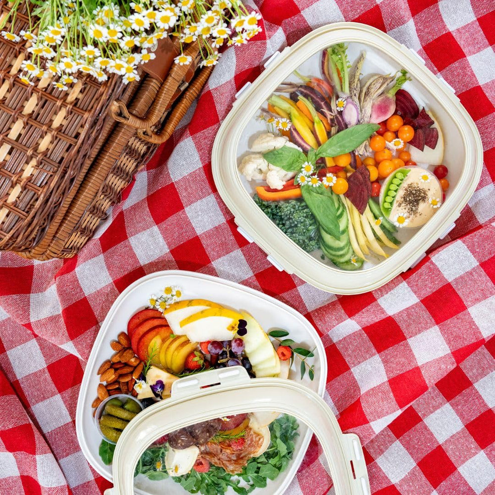 Crudités détail matière texture, plastique durable sans BPA rassurant