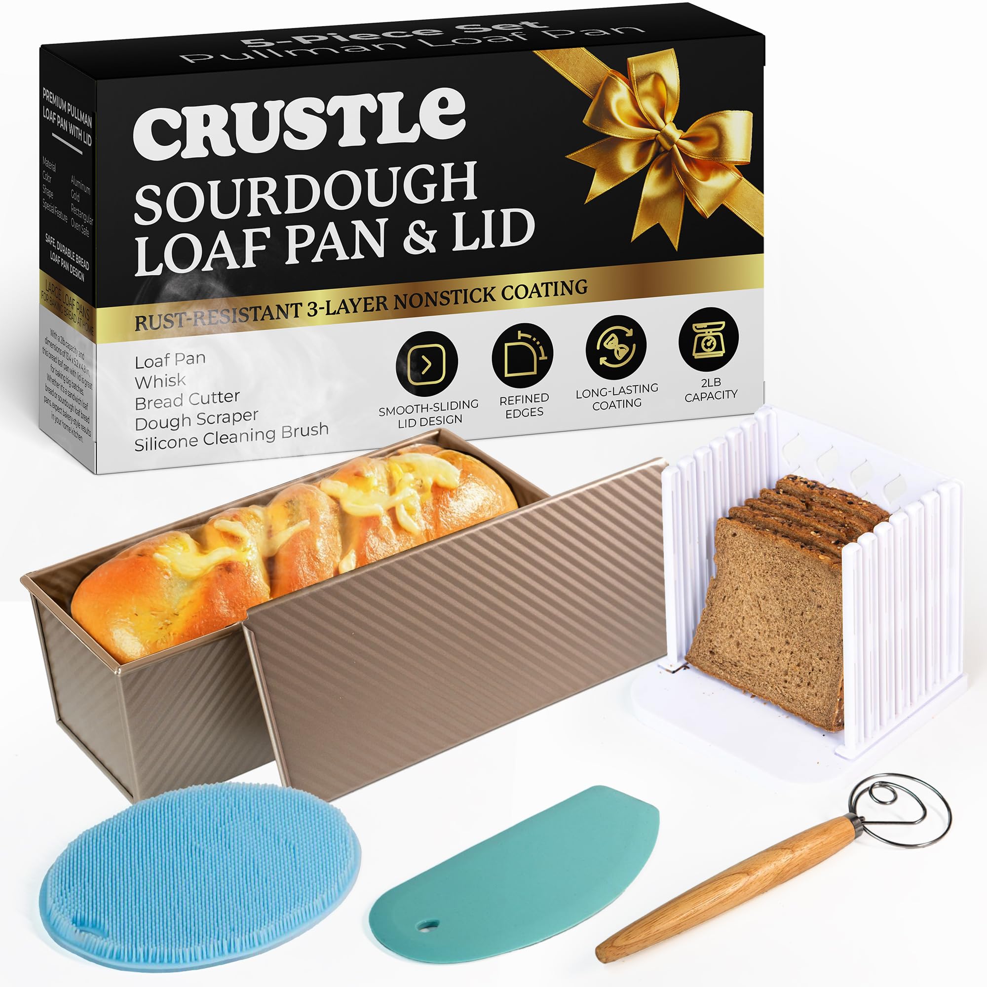 CRUSTLE moule Pullman face avant montrant forme rectangulaire et finition durable