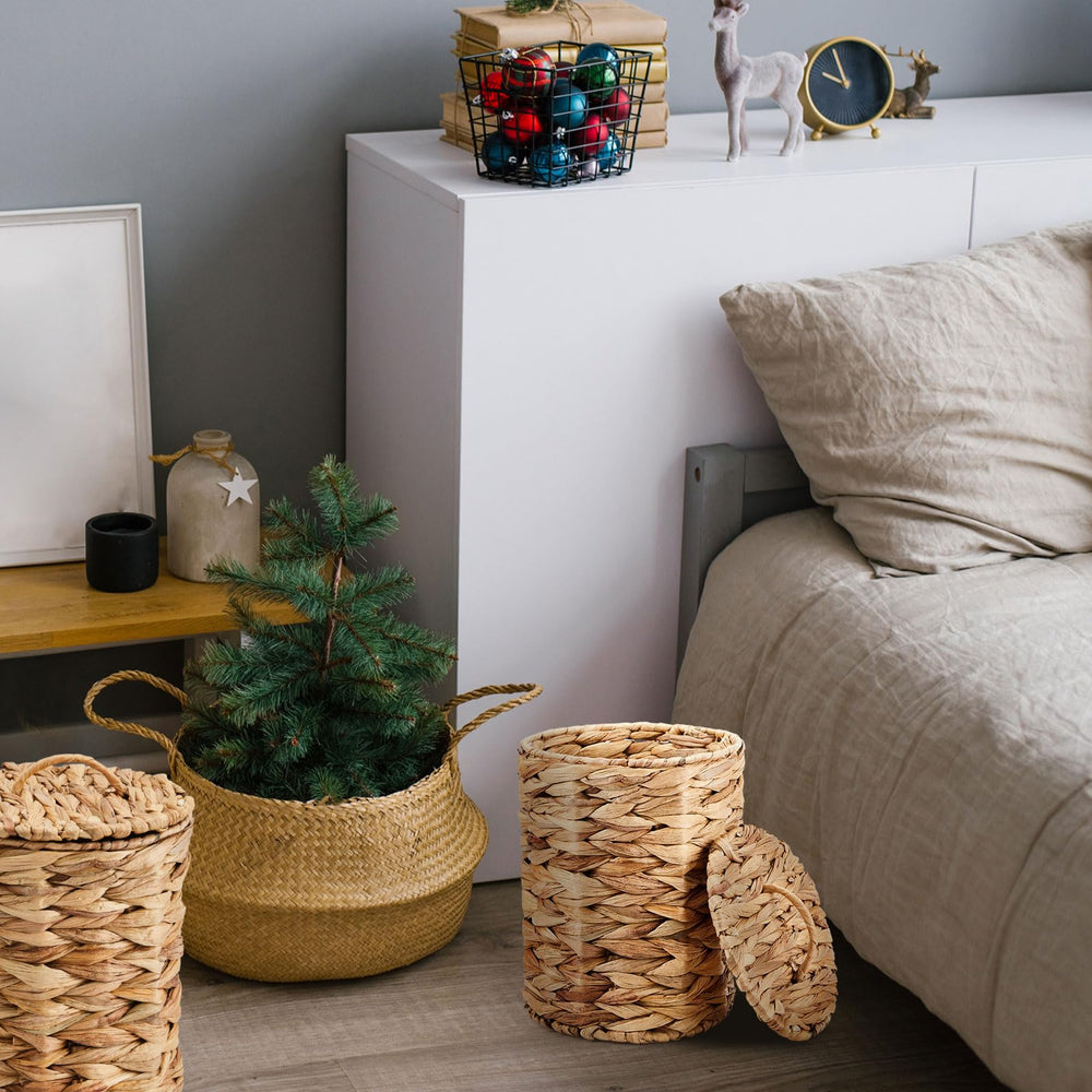 Ctosree panier en déco salle de bain boho ajoutant chaleur visuelle